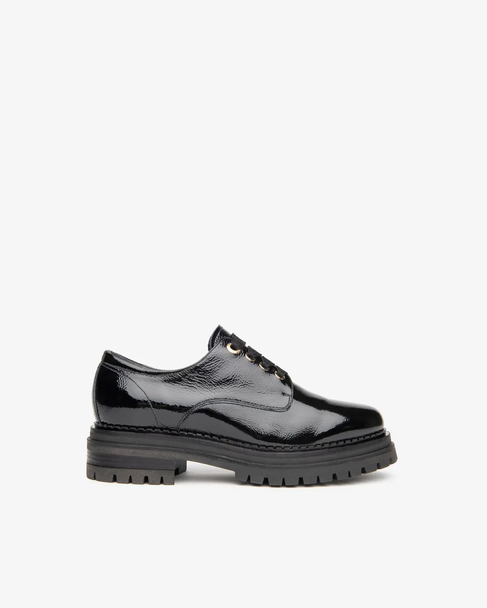 Nero Giardini Tie-up derbies vernis femme lacets