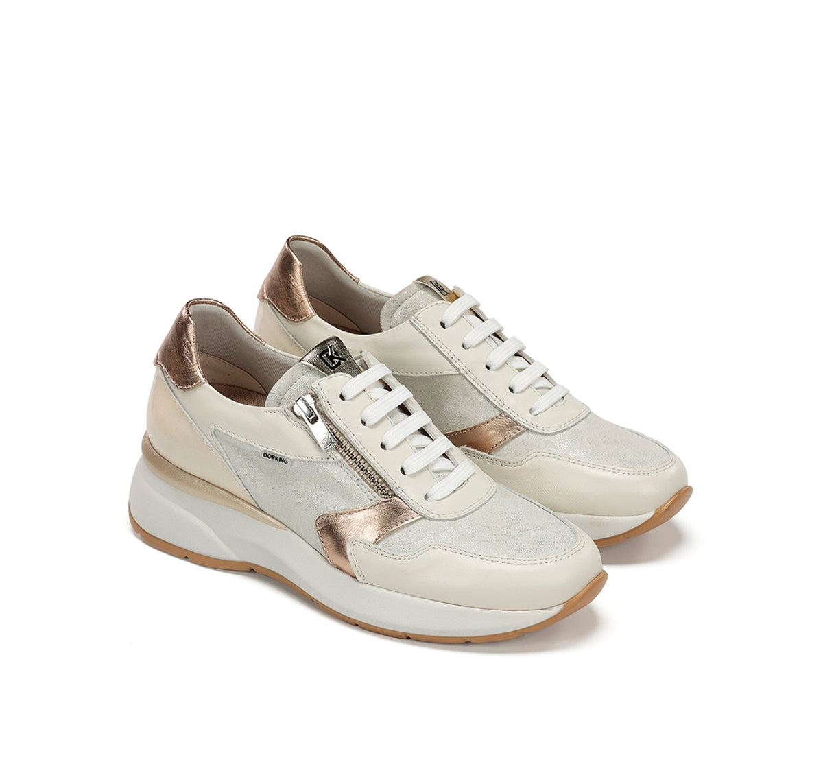 Dorking Flix D9673 baskets blanc femme cuir
