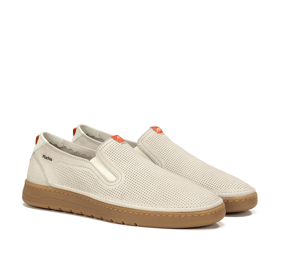 Fluchos Leo F1946 slip on homme taupe cuir souple
