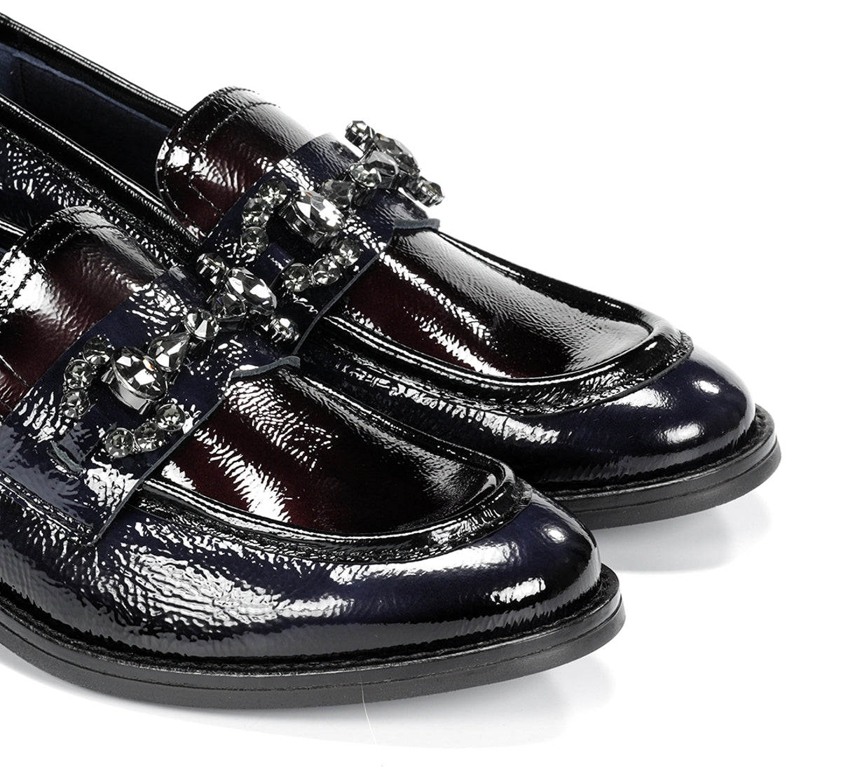 Dorking Harvard D9118 mocassin bleu femme