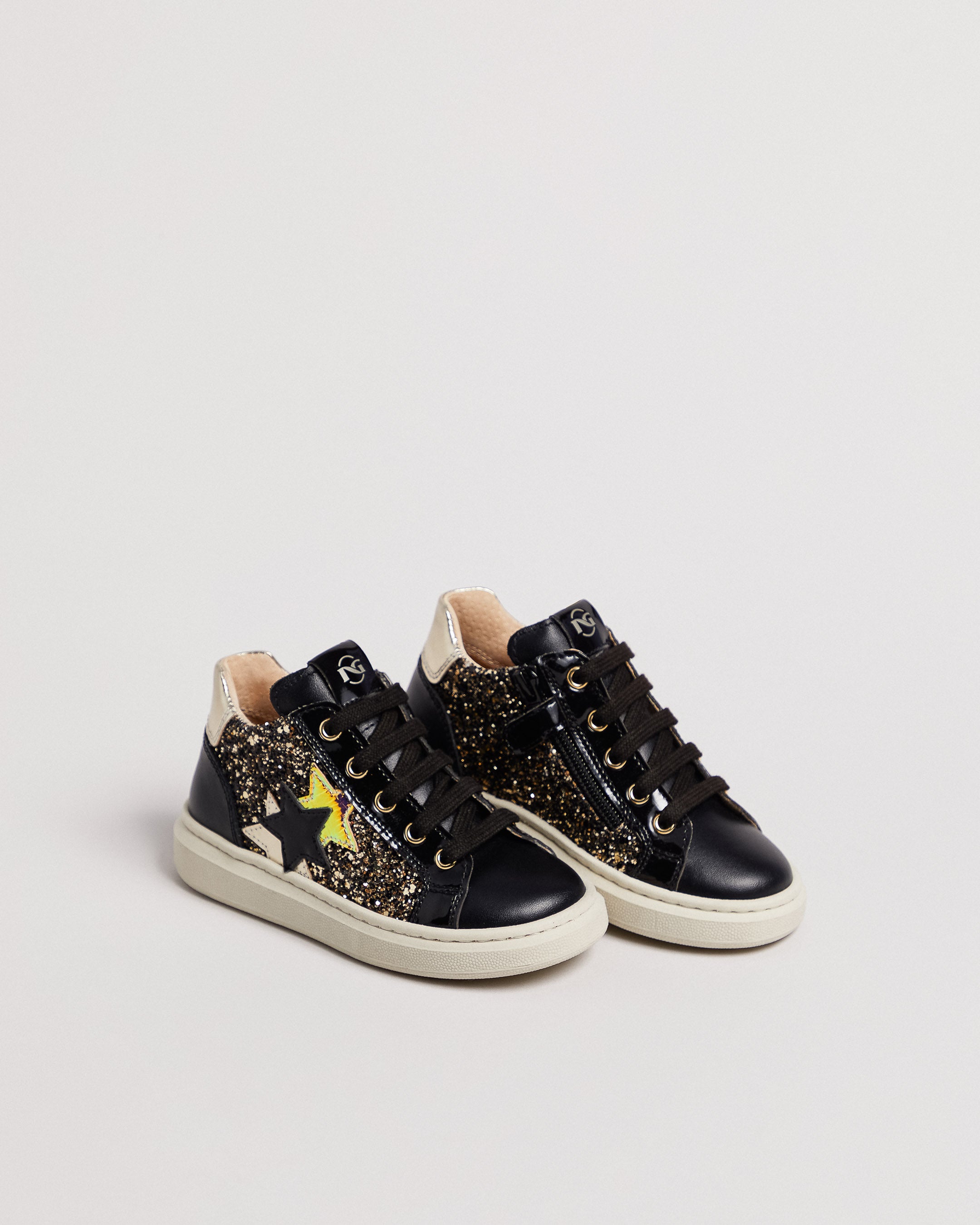 Nero Giardini Sneakers baskets fille toile cuir légère