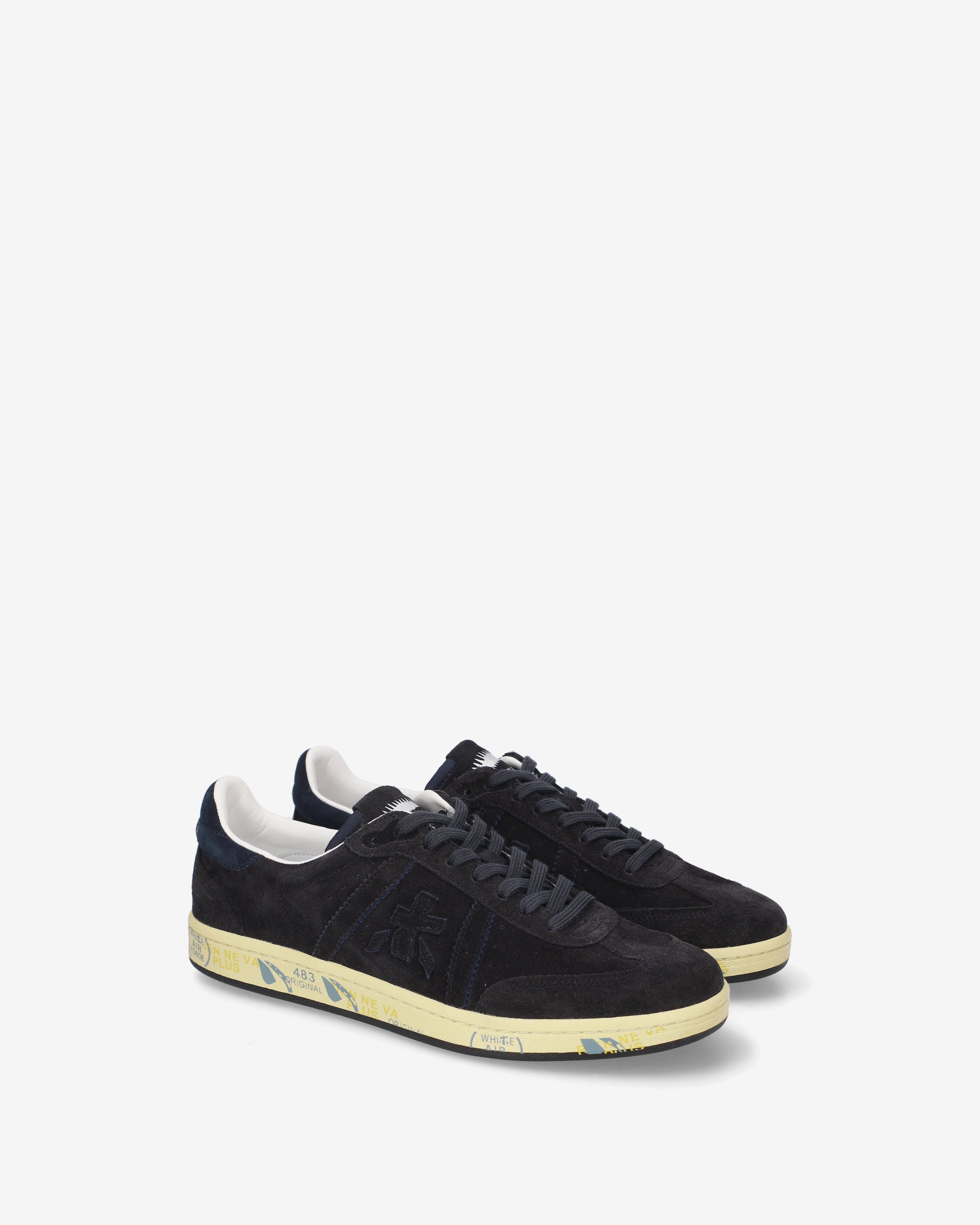 Premiata Bonnie 8589 baskets daim bleu foncé