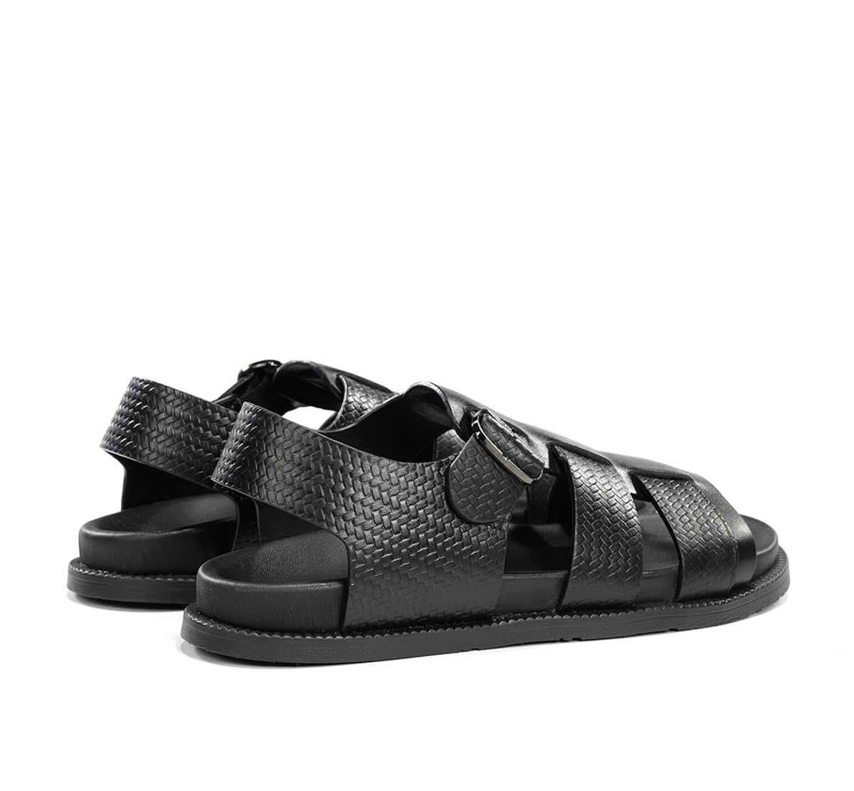 Fluchos Bari F2449 sandale noire homme cuir