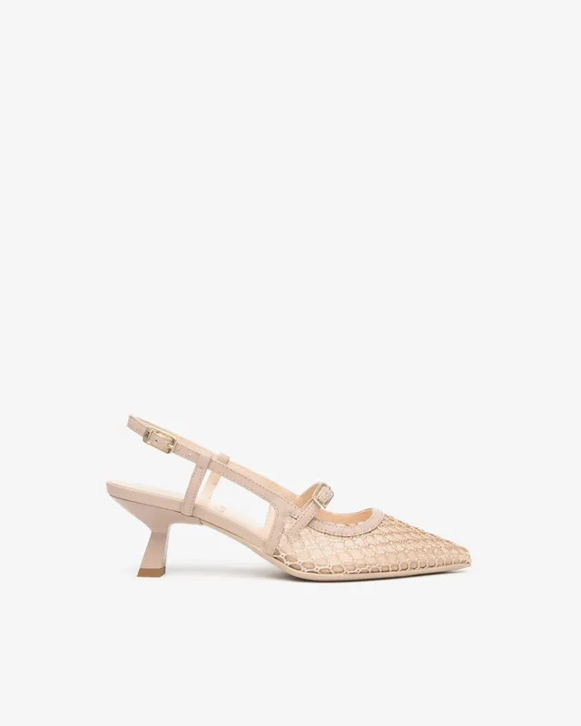 Nero Giardini Slingback cuir toile pointure 37