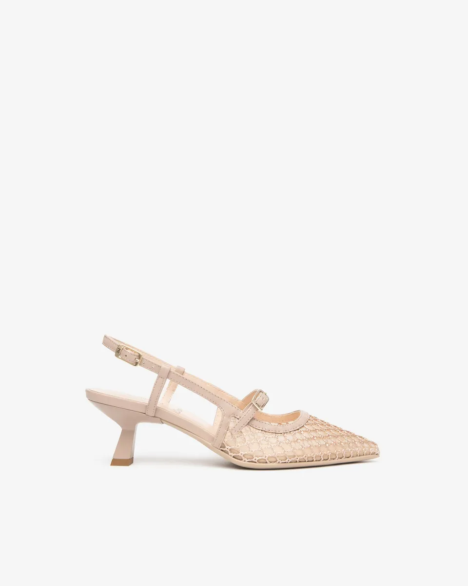 Nero Giardini Slingback cuir toile pointure 37