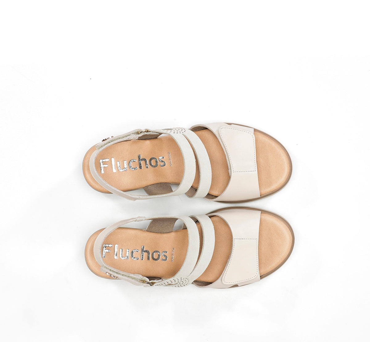 Fluchos Smash F2169 sandales femme taupe compensées