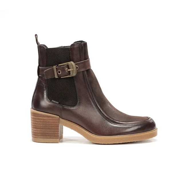 Dorking by Fluchos Aroma D9755 bottines marron cuir femme
