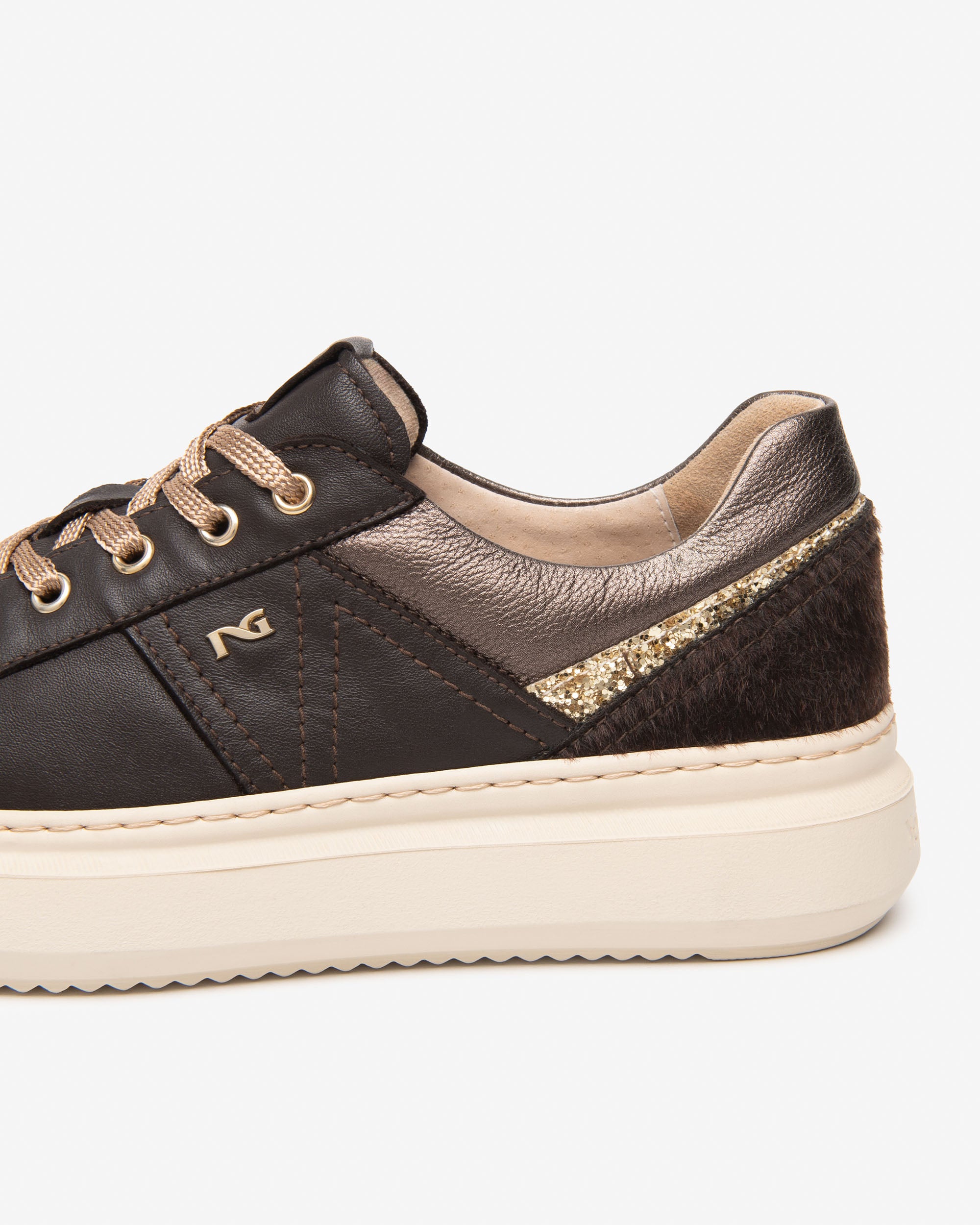 Nero Giardini Sneakers baskets cuir femme 38 plateforme