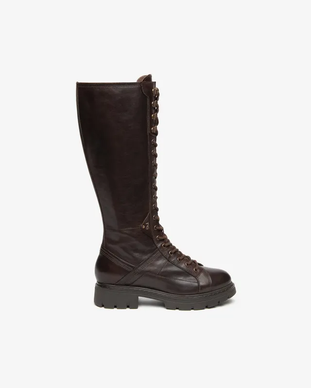Nero Giardini Boots Bottines Cuir Lacets Talon 3 cm Femme