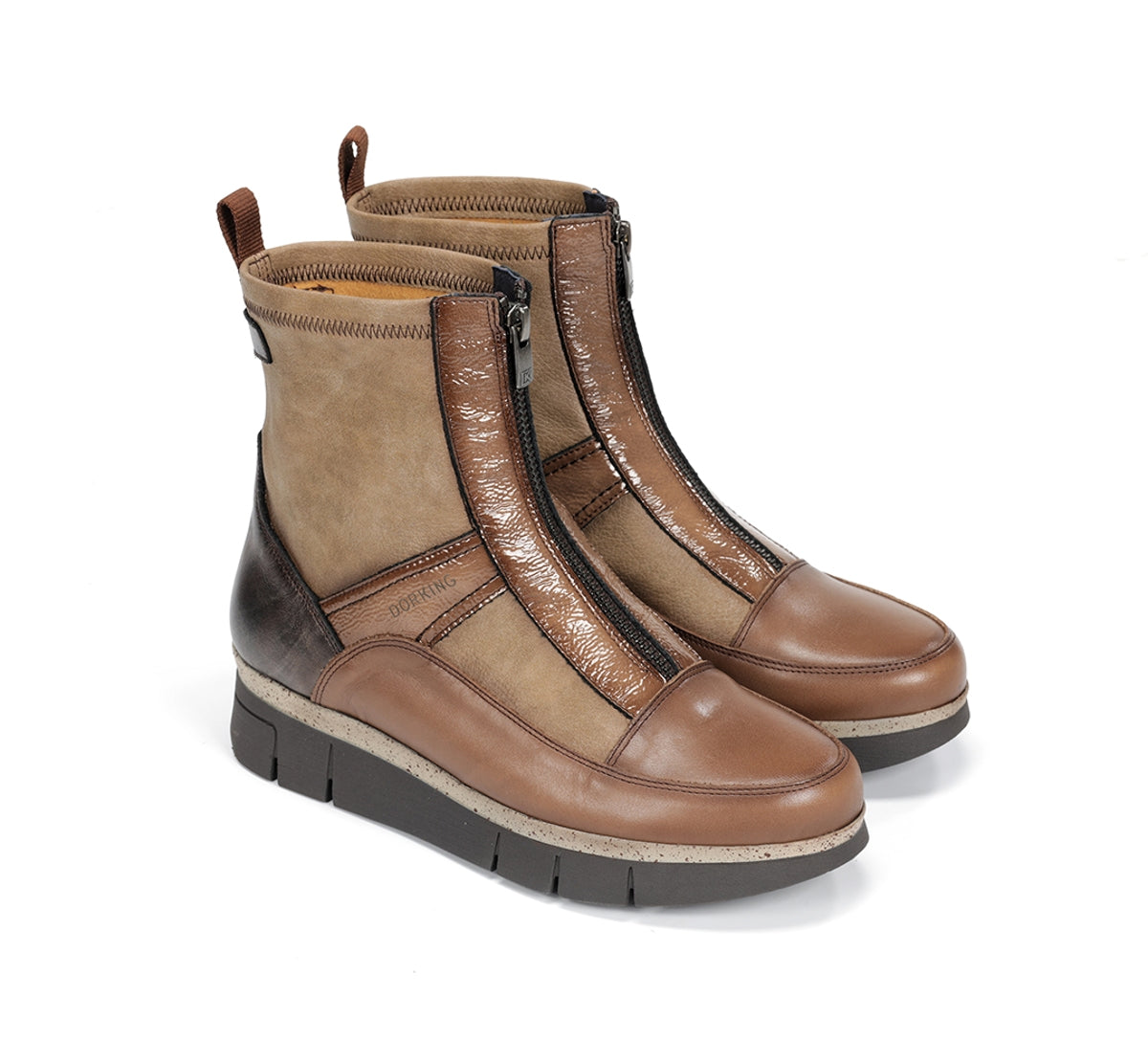 Fluchos Dorking India D9331 bottines femme marron cuir