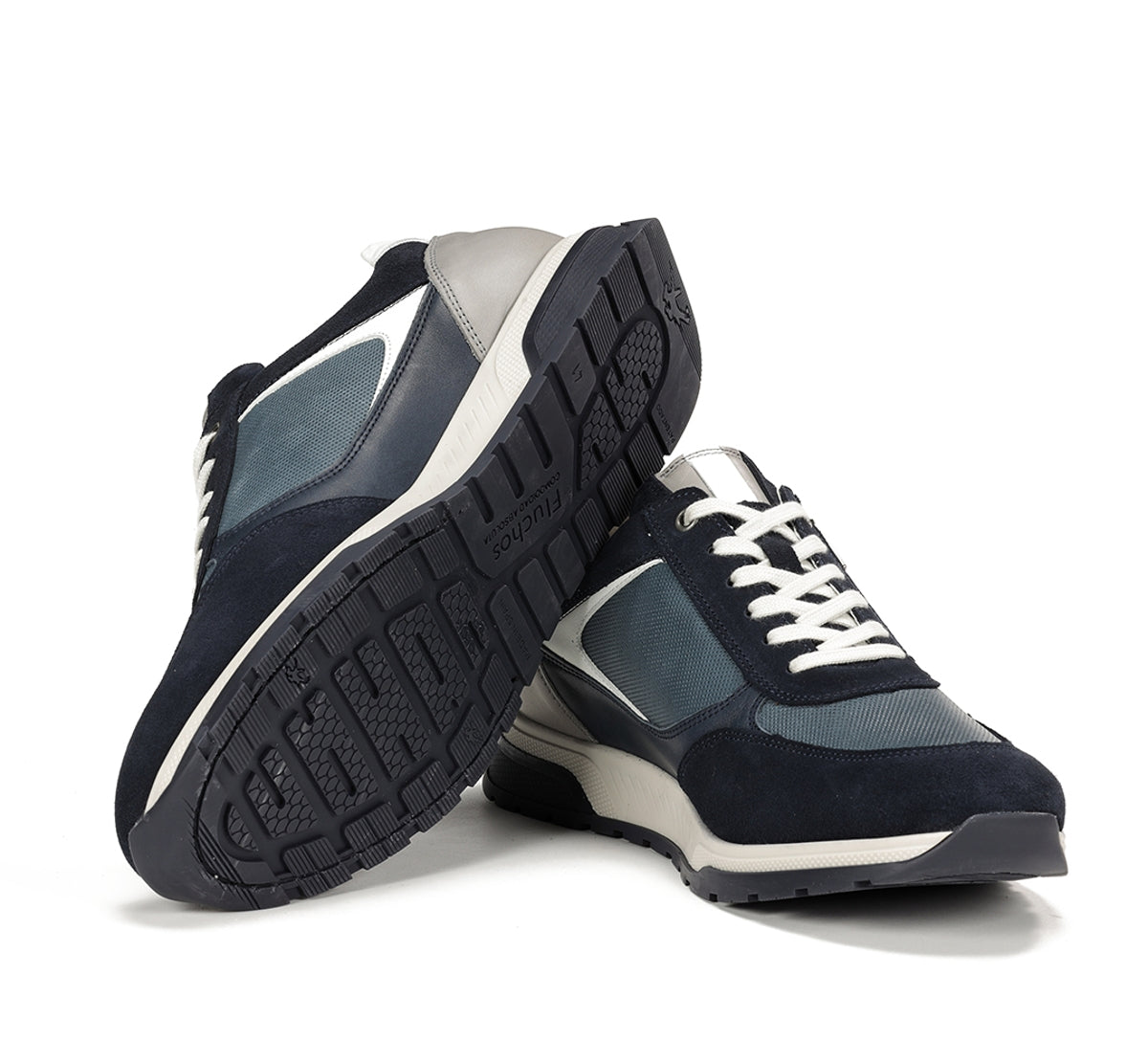 Fluchos Louis F1958 baskets bleu homme 42 cuir