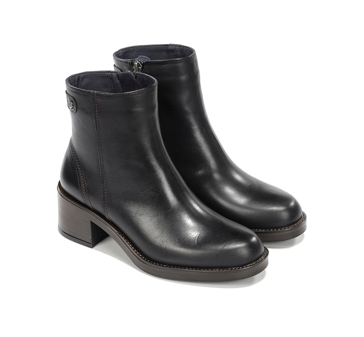 Dorking by Fluchos Linet D9802 bottines noires femme cuir