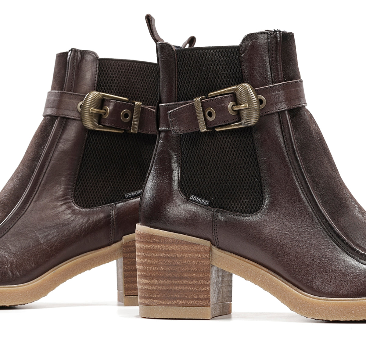 Dorking by Fluchos Aroma D9755 bottines marron cuir femme