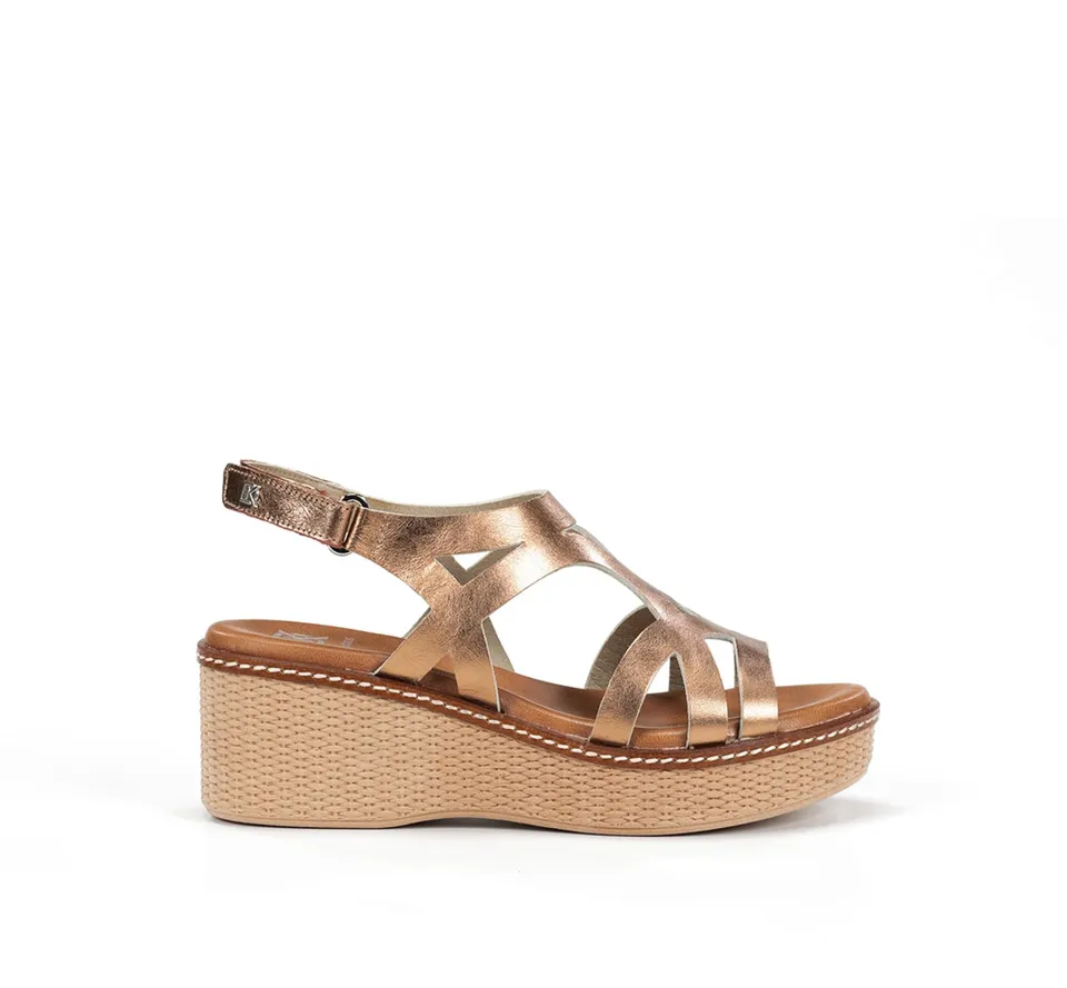Fluchos Dorking Nido D9451 sandale femme marron compensée