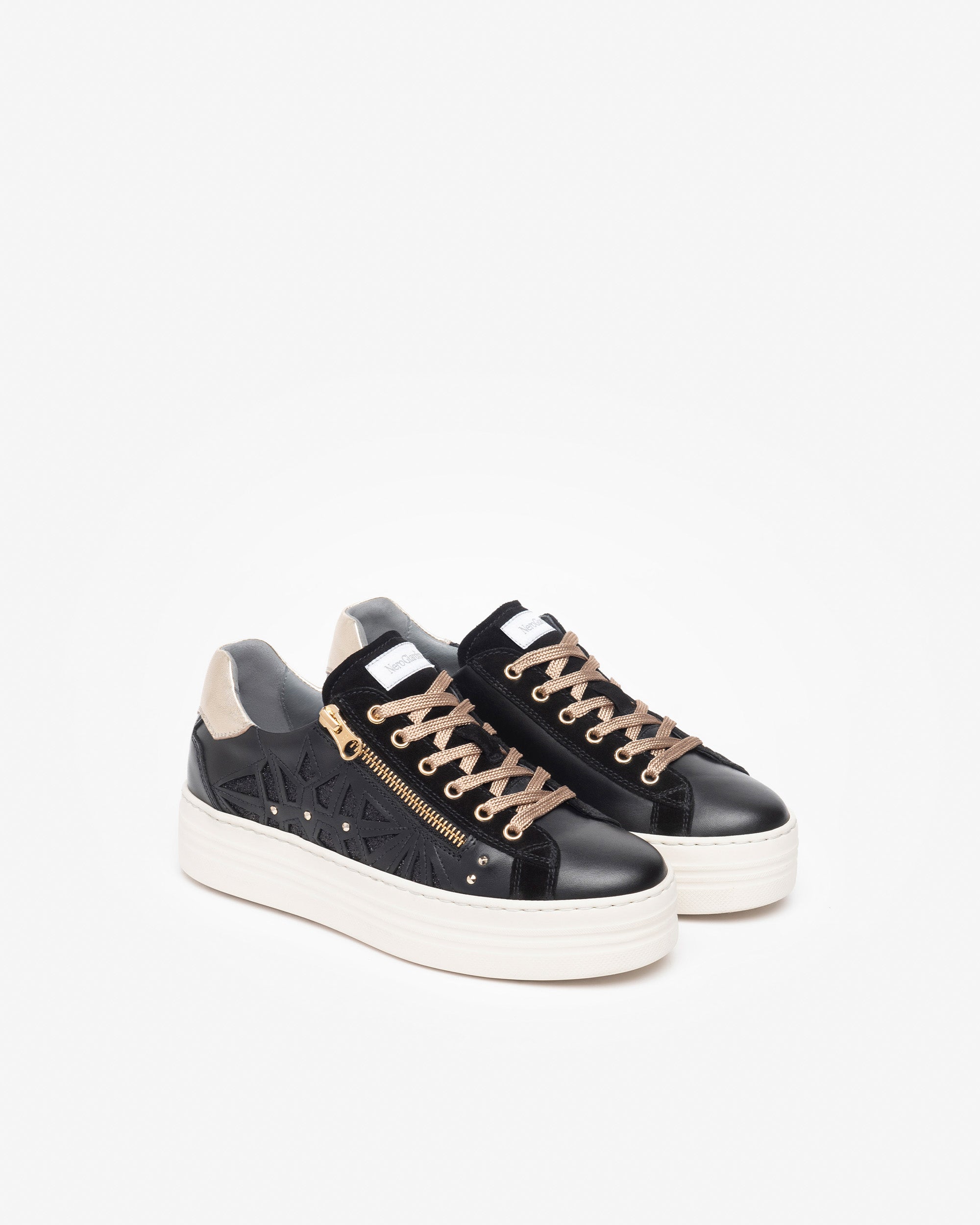 Nero Giardini Sneakers Cuir Daim Femme 38