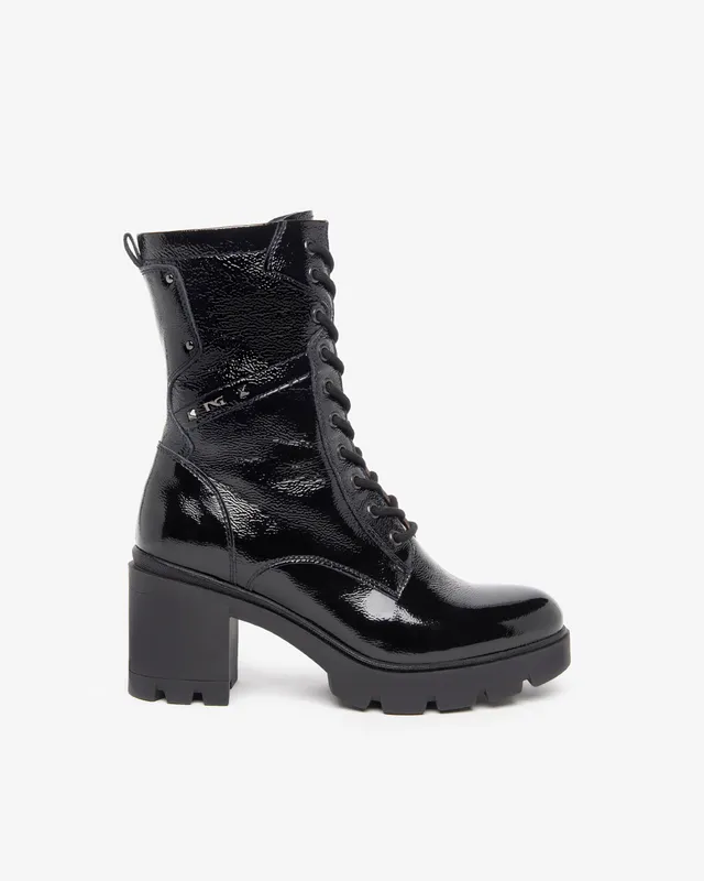 Nero Giardini Combat Boots bottines vernis femme hiver