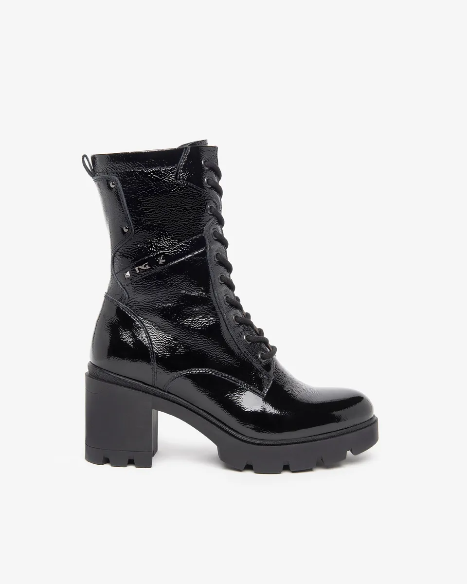 Nero Giardini Combat Boots bottines vernis femme hiver
