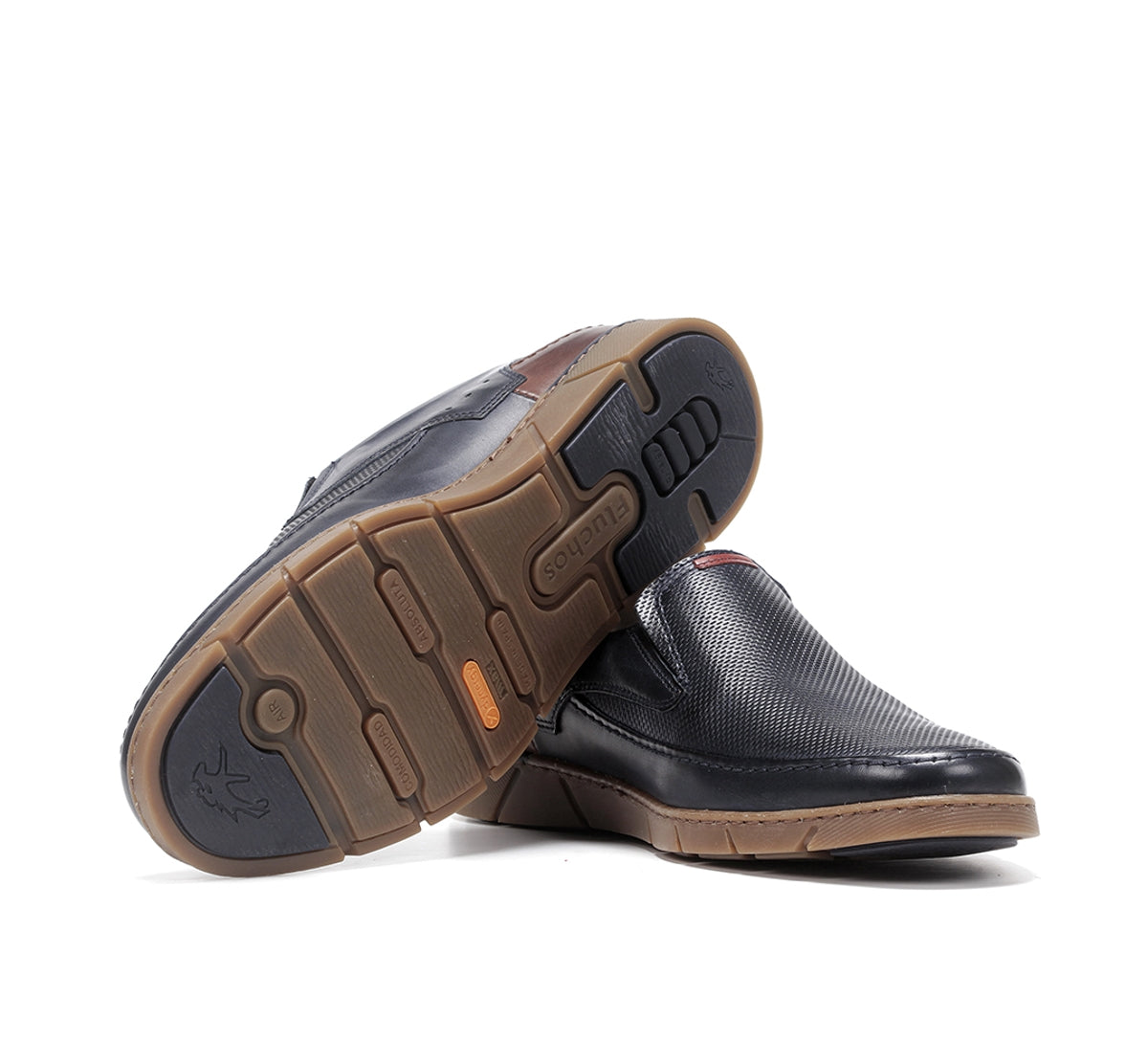 Fluchos Barry F1157 mocassins bleus homme confort