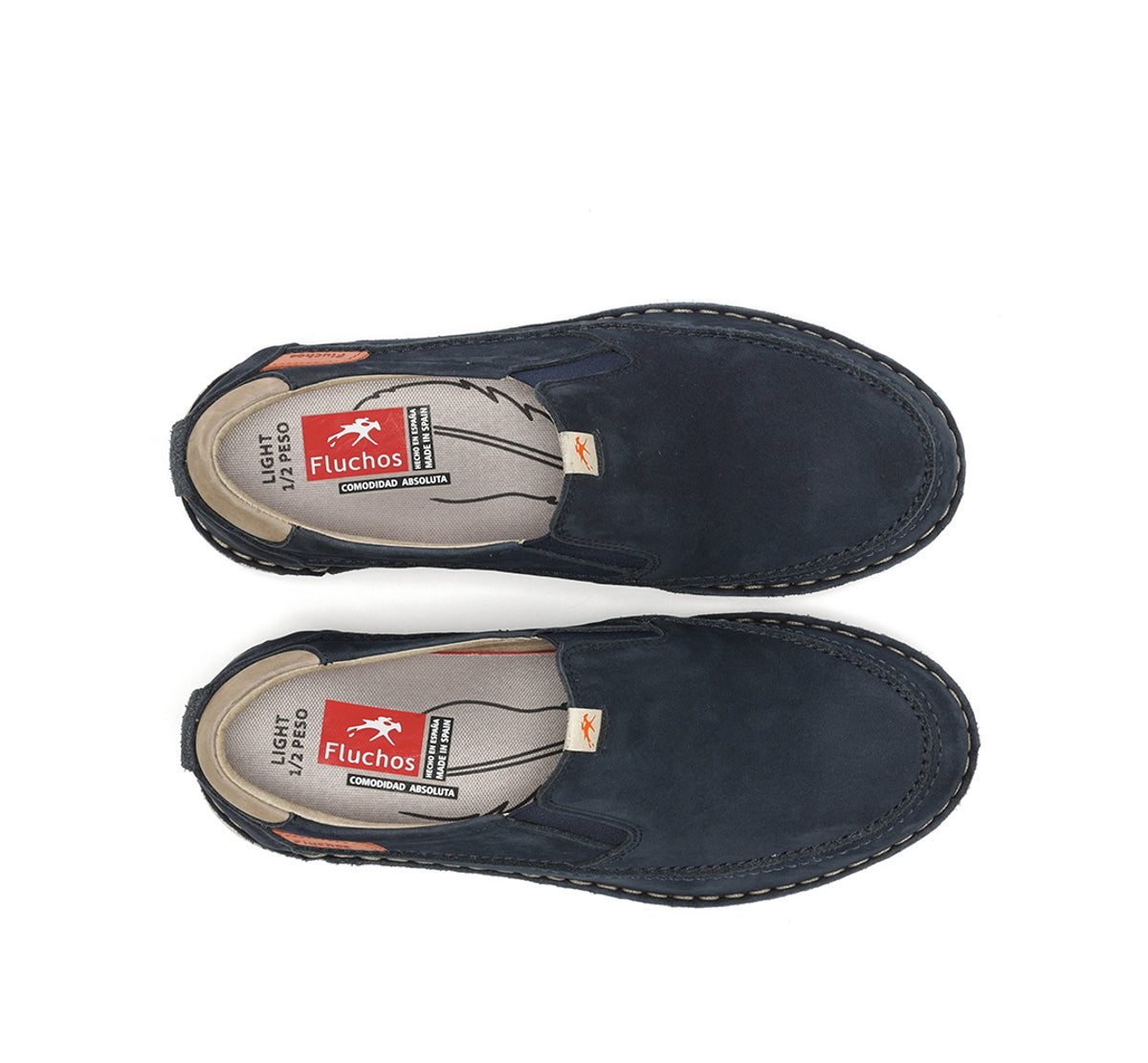 Fluchos Slip On Parker F2001 chaussure homme bleu confort
