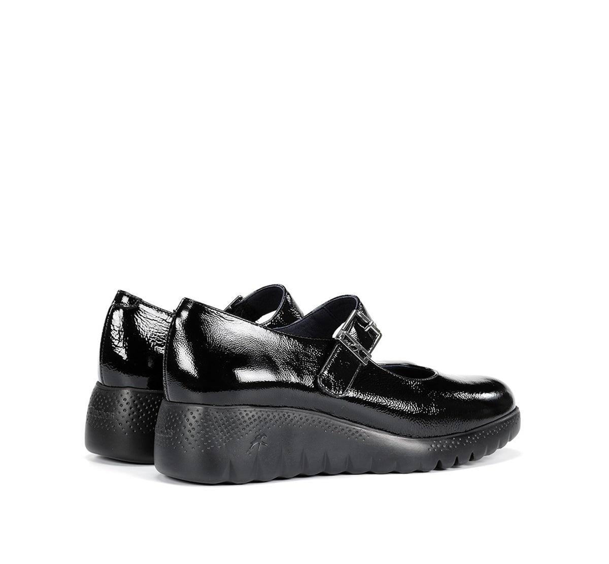 Fluchos Live F2247 chaussure noir femme compensée