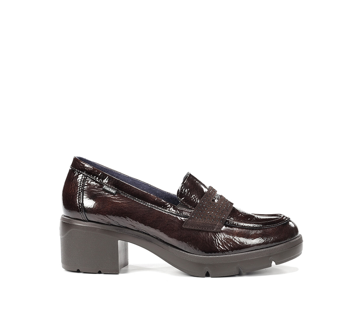 Fluchos Fugaz F2517 mocassin femme marron à talon