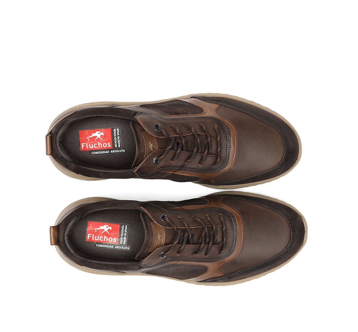 Fluchos Ryder F2289 baskets marron homme lacets