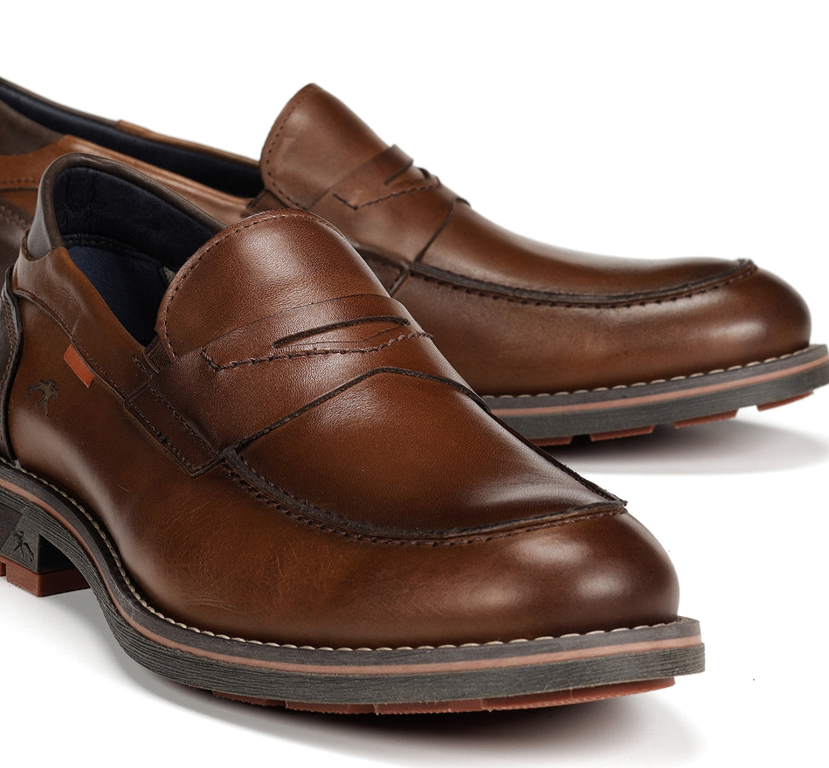 Fluchos Terry F1290 mocassins marron cuir homme