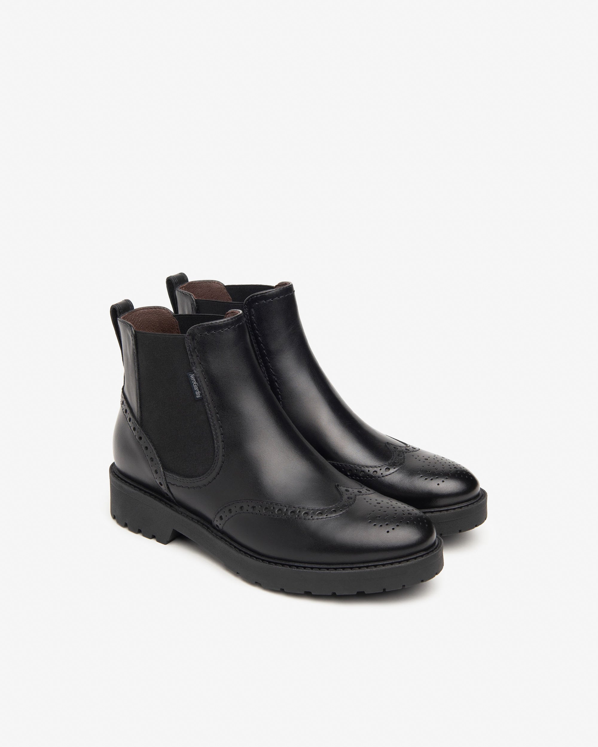 Nero Giardini Chelsea Boots bottines femme cuir 35 mm