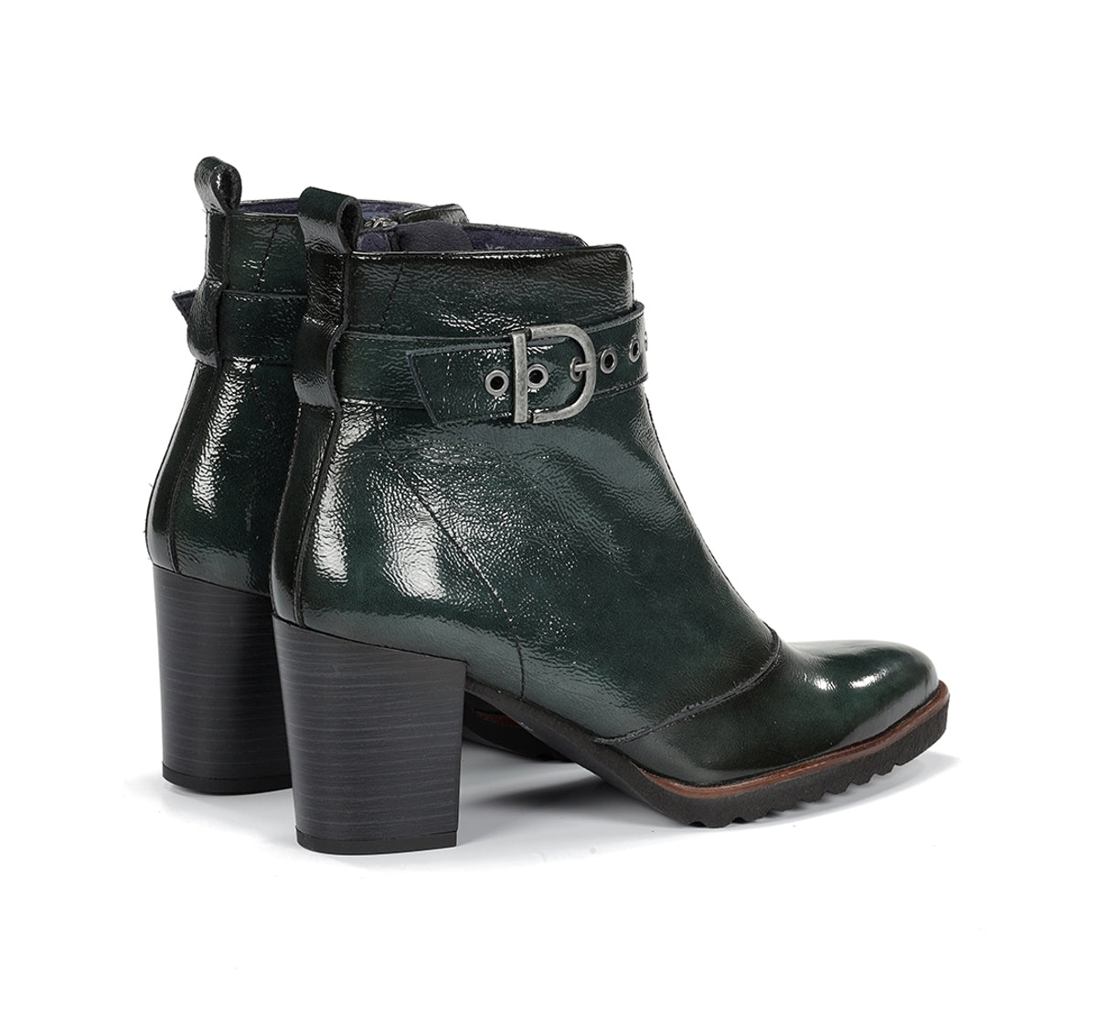Dorking Thais D8300 bottines vert femme talon