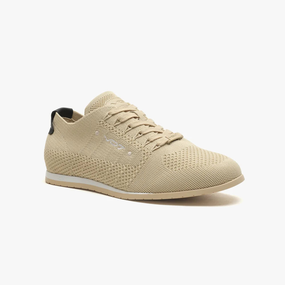 VO7 Yacht Knit Beige baskets homme beige maille respirante