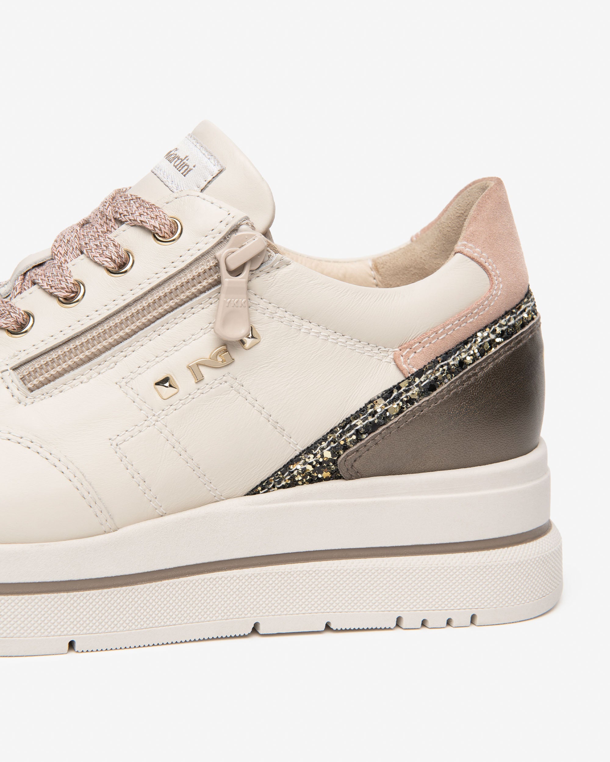 Nero Giardini Sneakers baskets plateforme femme zip