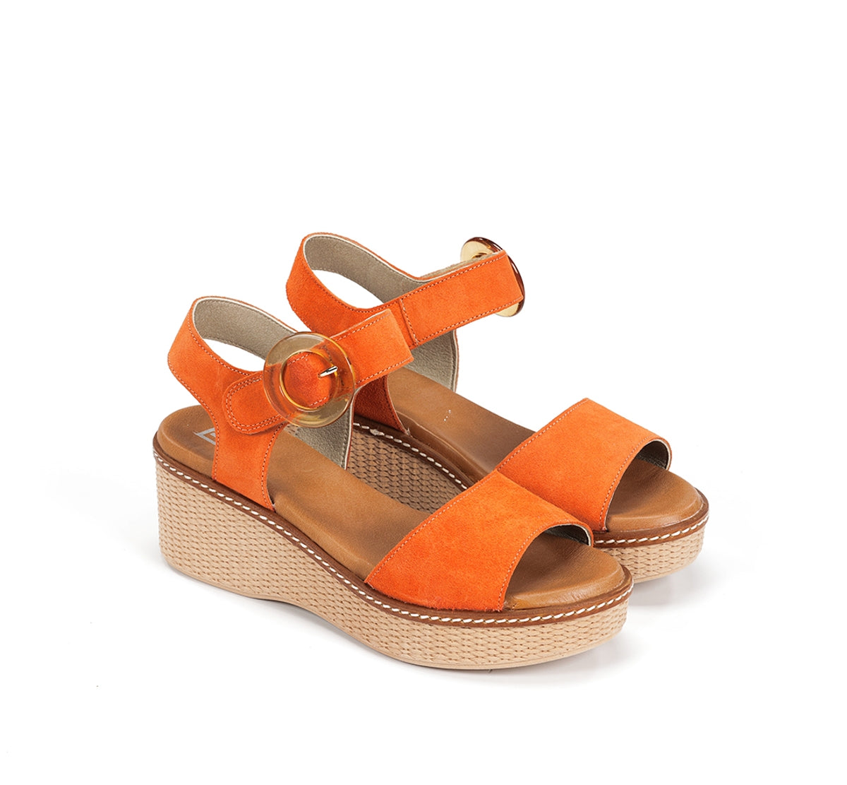 Dorking Nido D9450 sandale femme orange plateforme