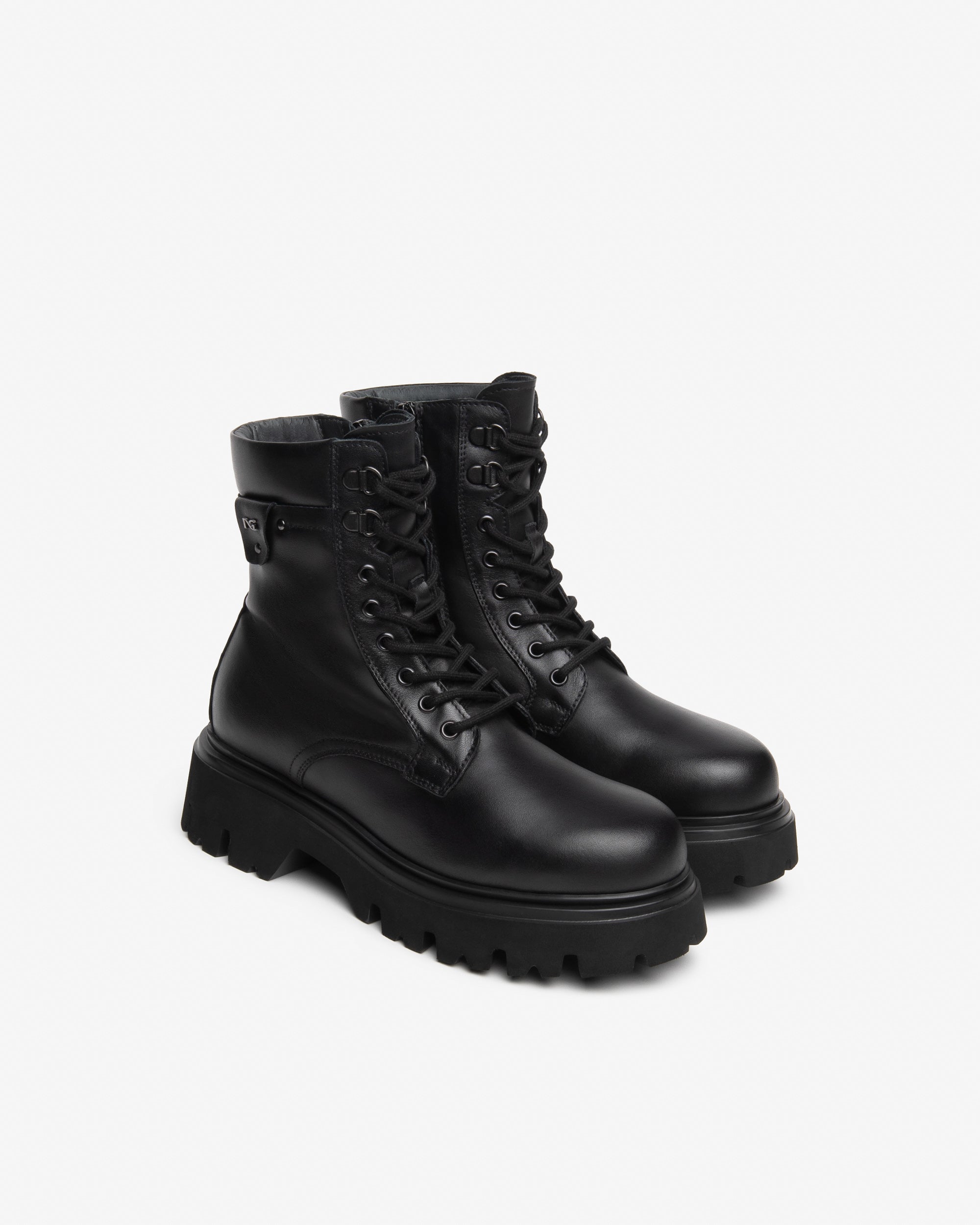 Nero Giardini Combat Boots rangers cuir femme