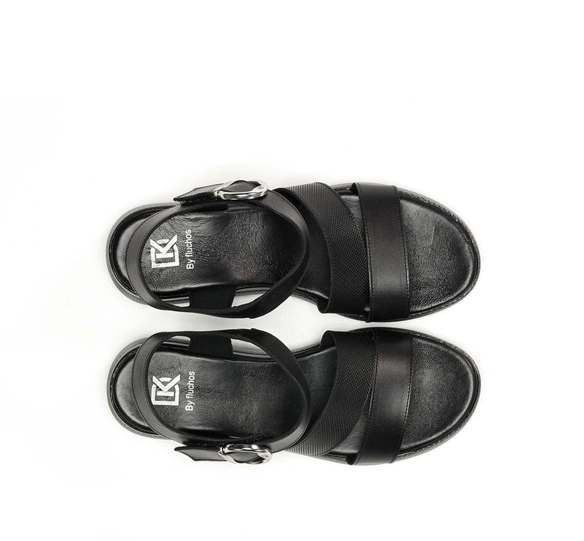 Dorking by Fluchos Ever D9313 sandales noir femme
