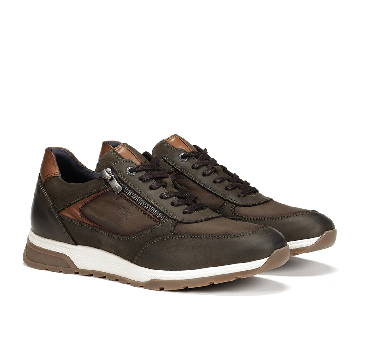 Fluchos Louis F1603 baskets vert homme cuir