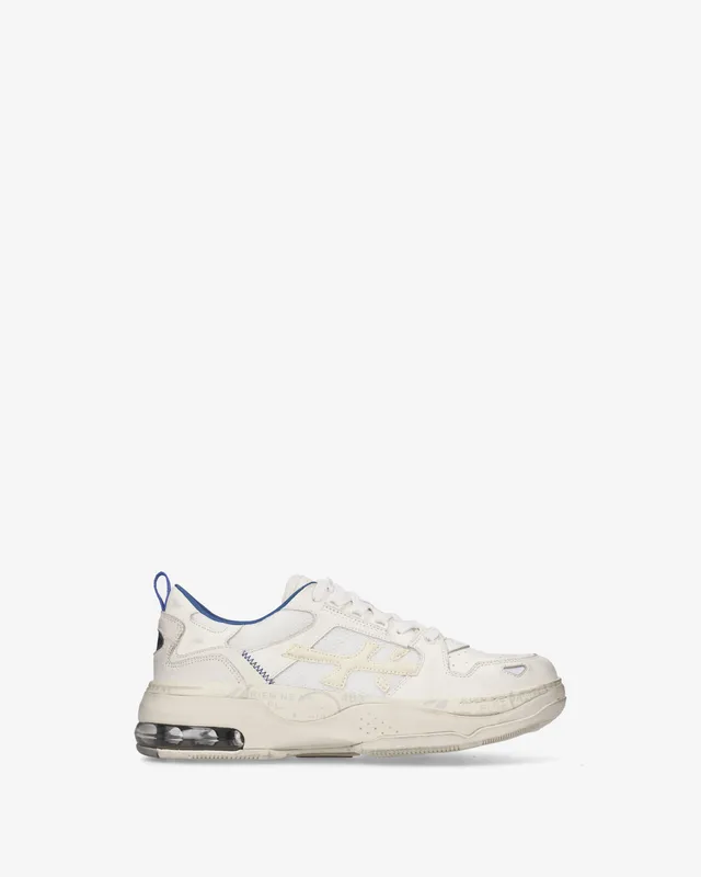 Premiata Drake 522 baskets homme blanc cuir mesh