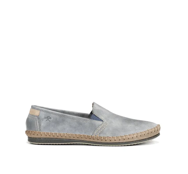 Fluchos Bahamas 8264 Slip On Bleu Homme Mocassins