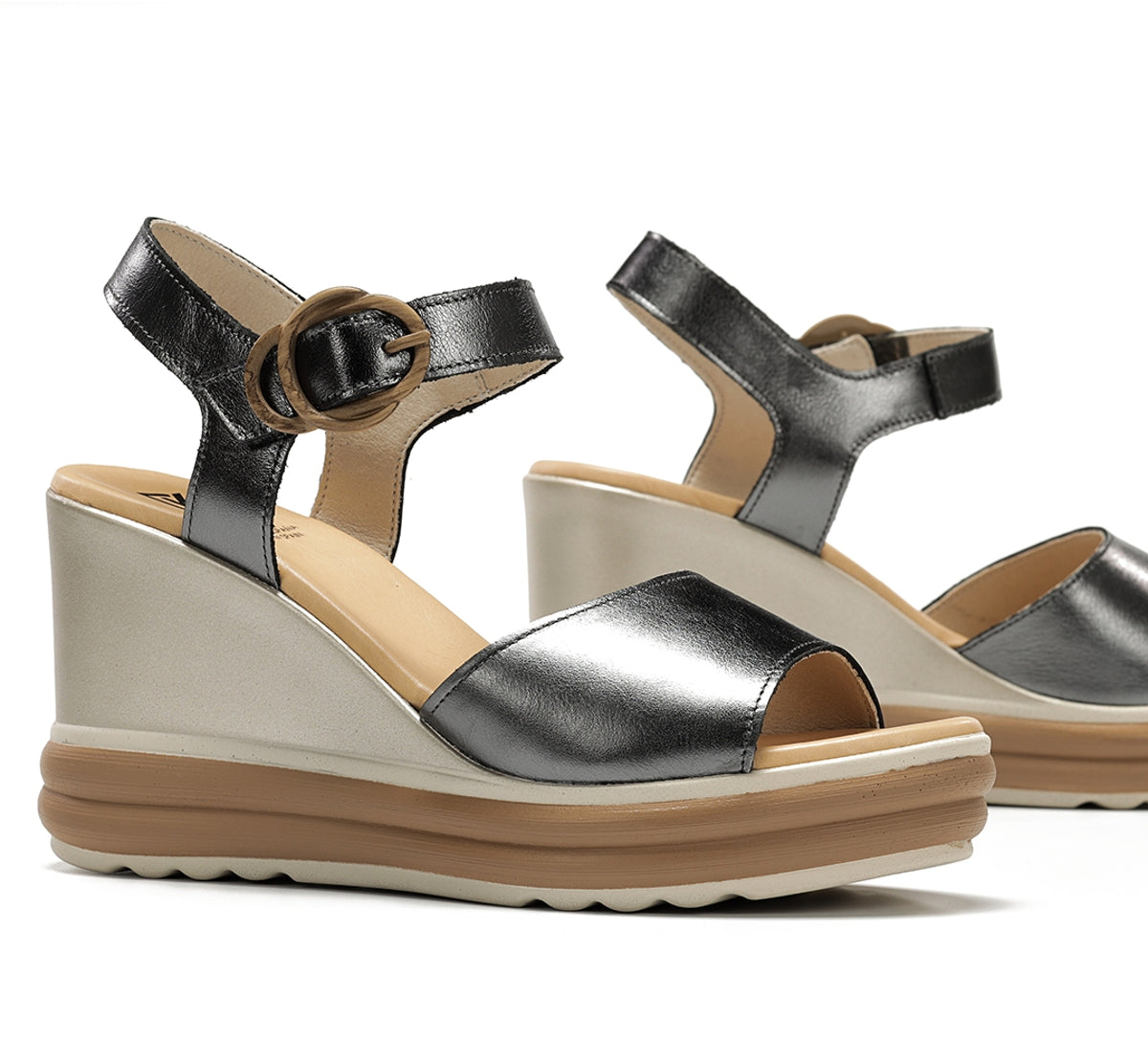 Dorking Diane D9696 sandale gris femme talon