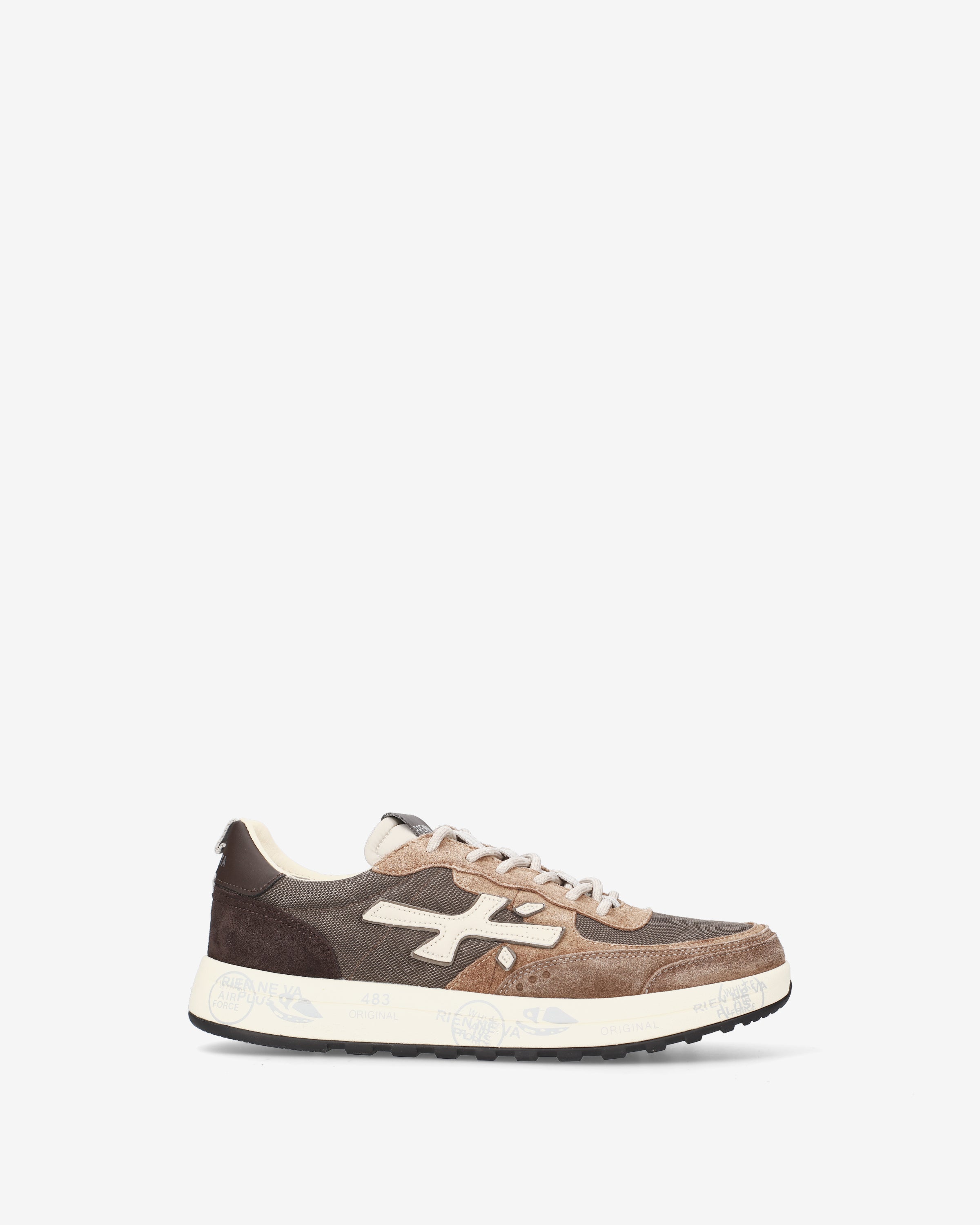 Premiata Nous 8461 baskets homme marron daim