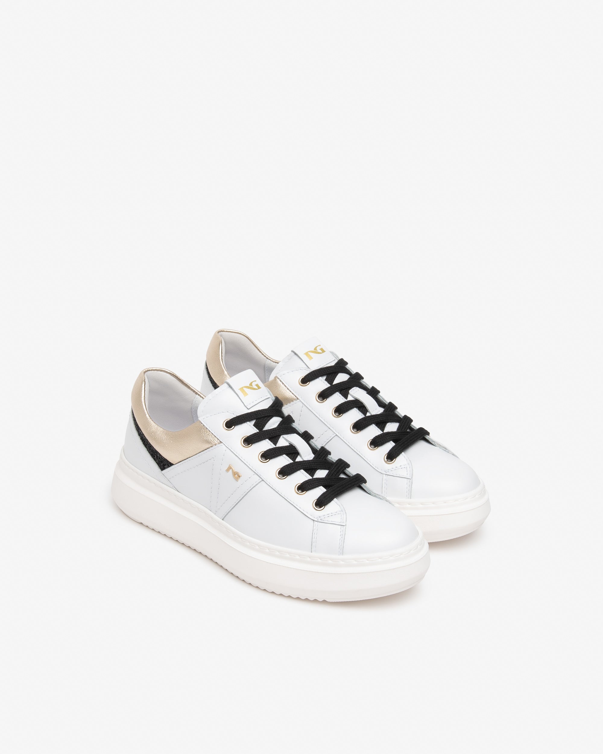 Nero Giardini Sneakers baskets femme cuir plateforme