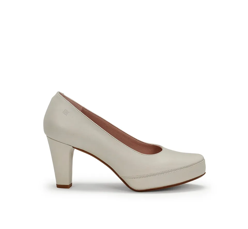 Dorking Blesa D5794 escarpins blanc cuir femme