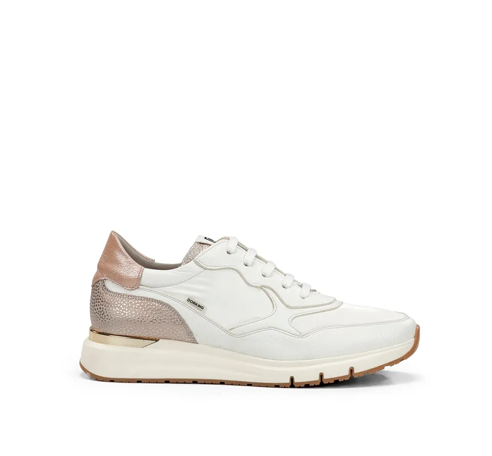 Dorking Serena D9049 baskets femme blanc confort
