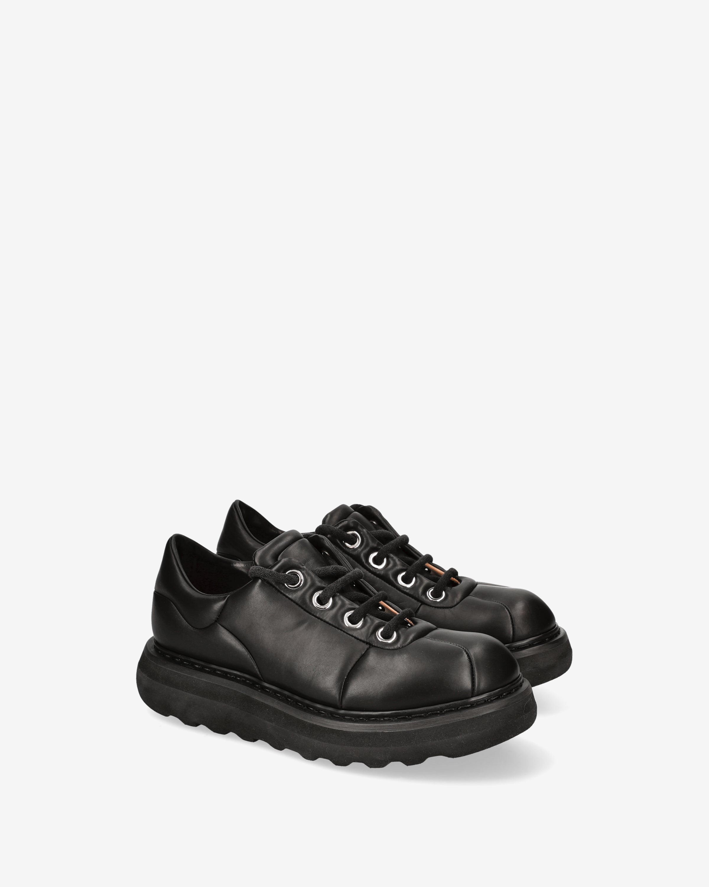 Premiata Sneakers Derby Cuir Noir Vibram Homme