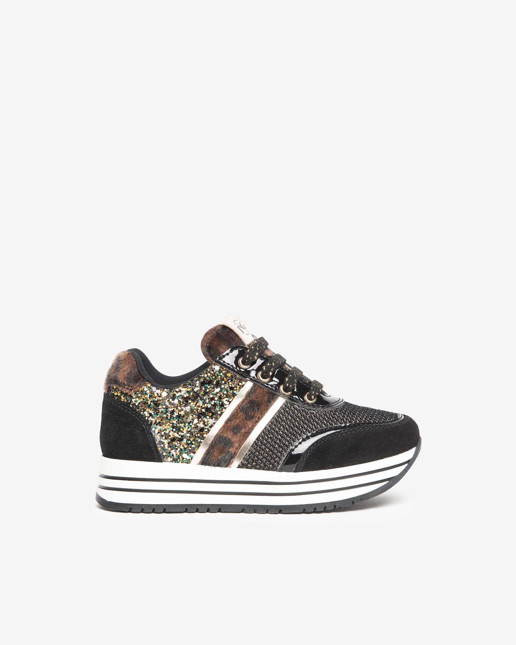 Nero Giardini Sneakers daim fille paillettes plateforme 25-30