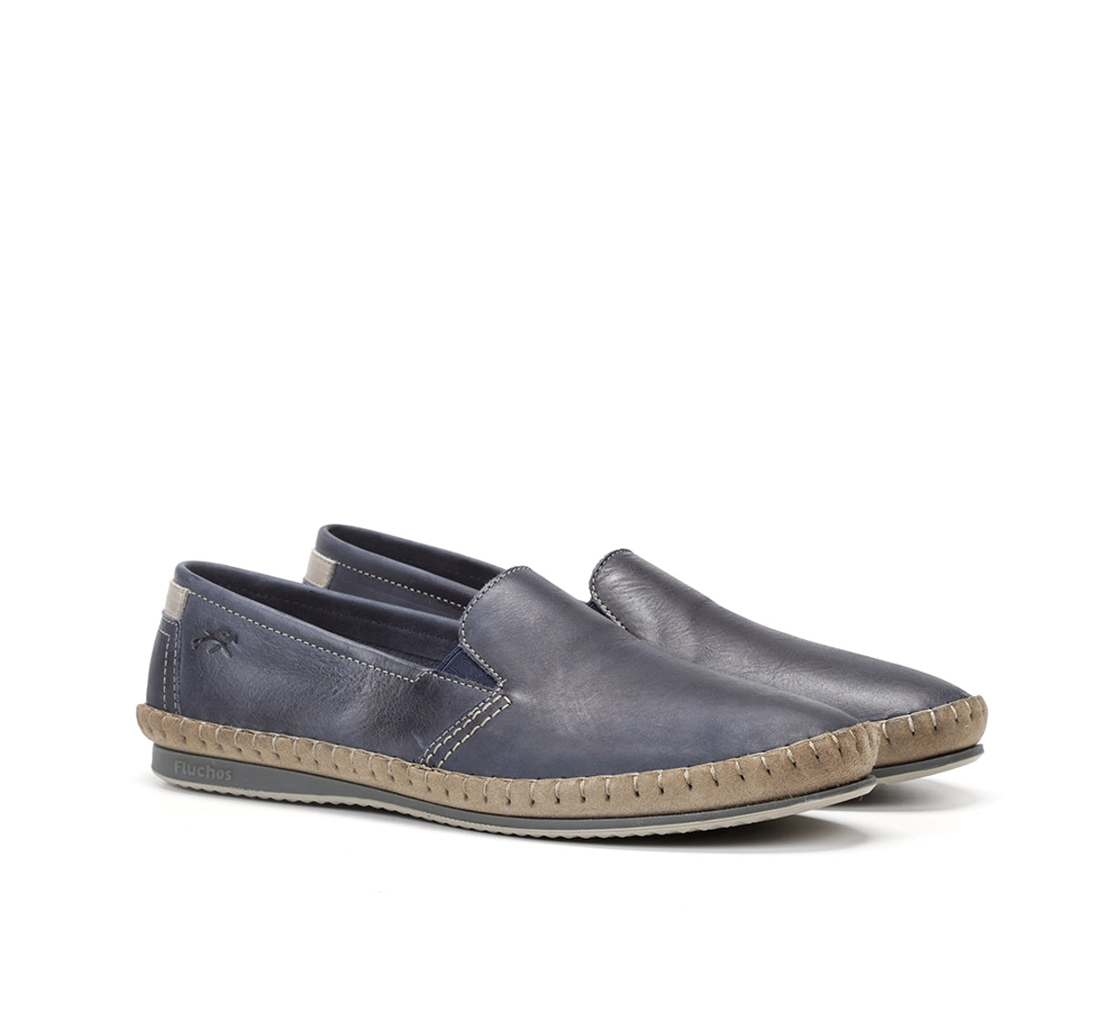 Fluchos Bahamas 8264 mocassins bleu sans lacets