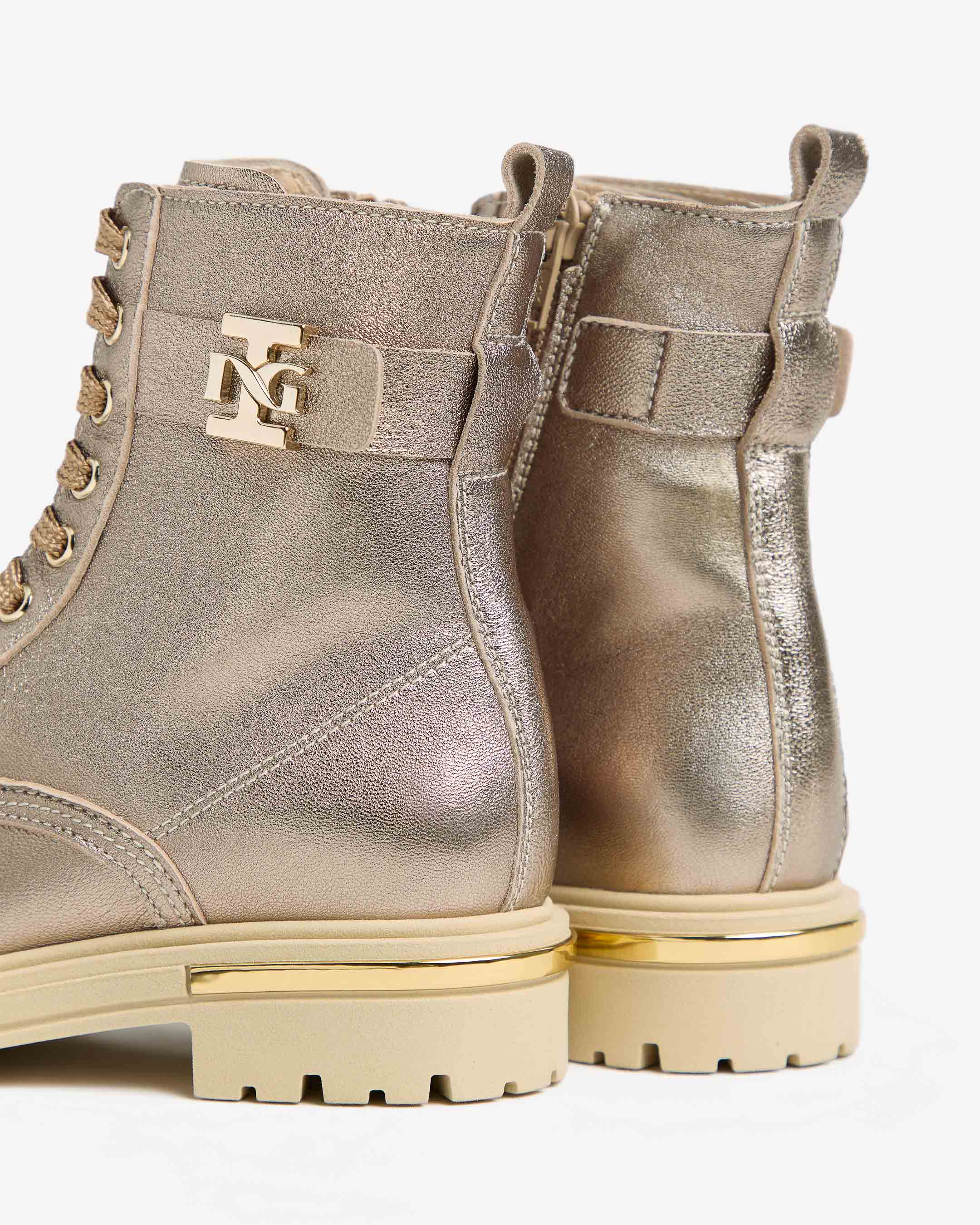 Nero Giardini Combat Boots bottines cuir ado légère