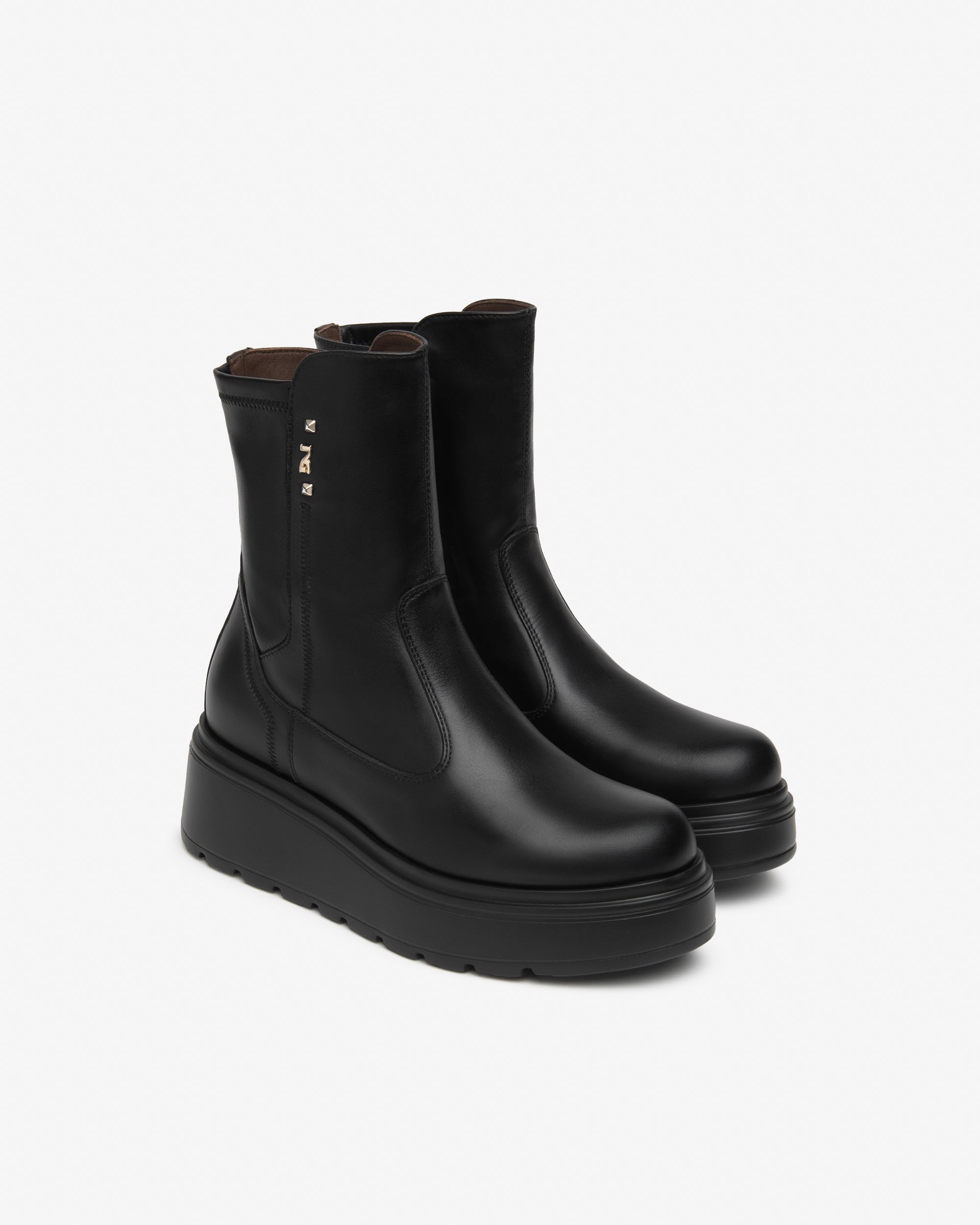Nero Giardini Ankle Boots bottines cuir femme plateforme 38