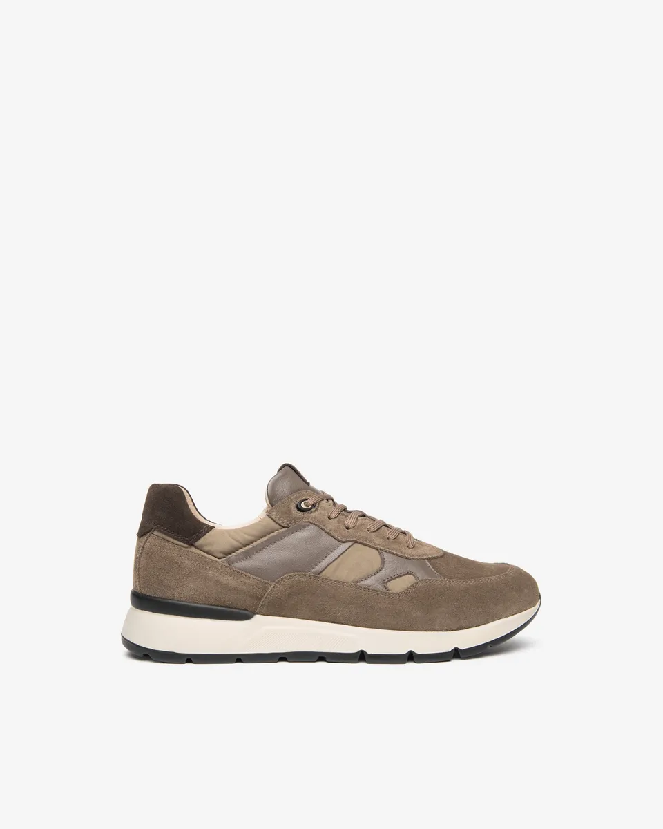 Nero Giardini Sneakers baskets daim cuir toile homme