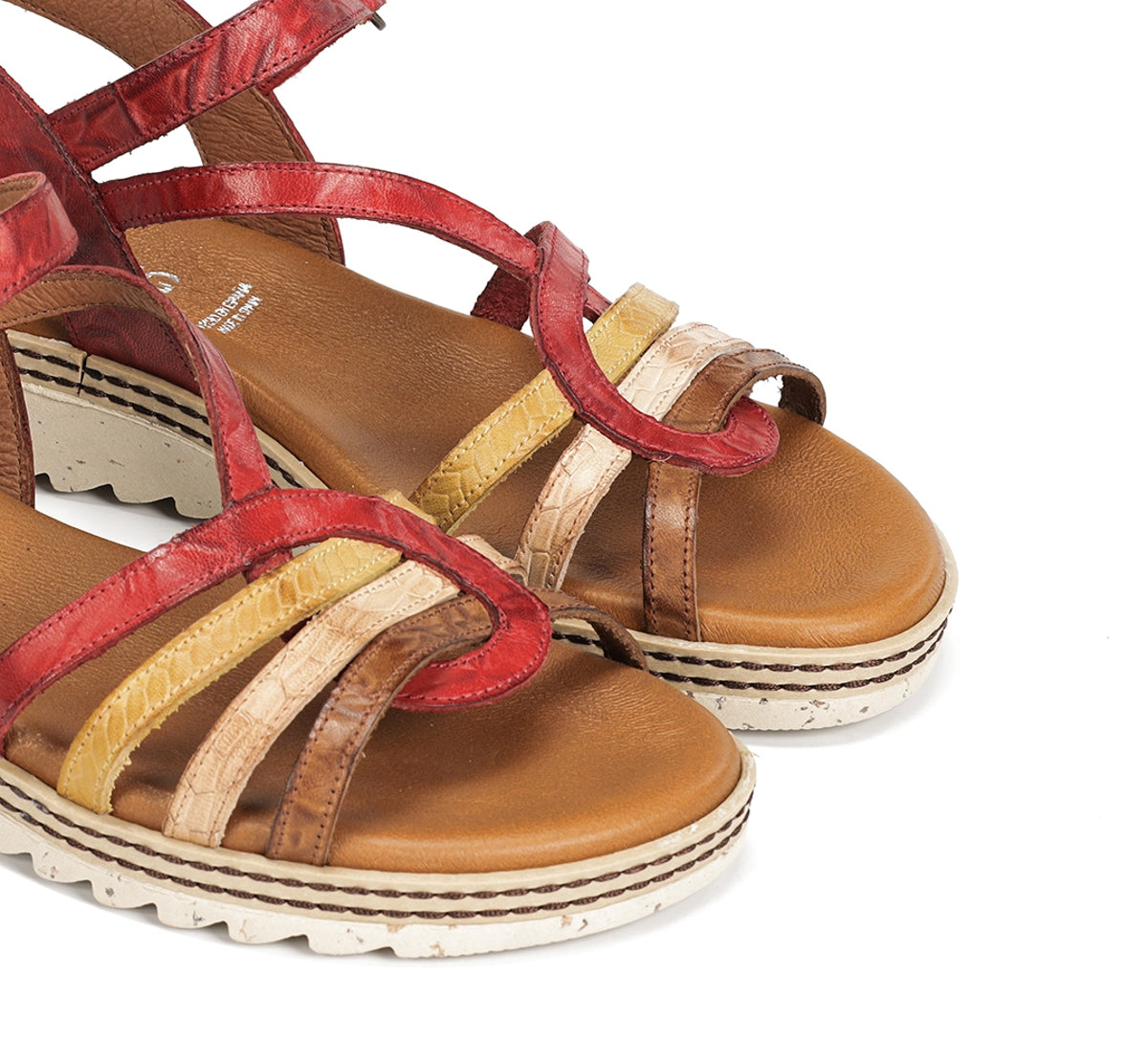 Dorking by Fluchos Espe D9113 Sandale Femme Rouge