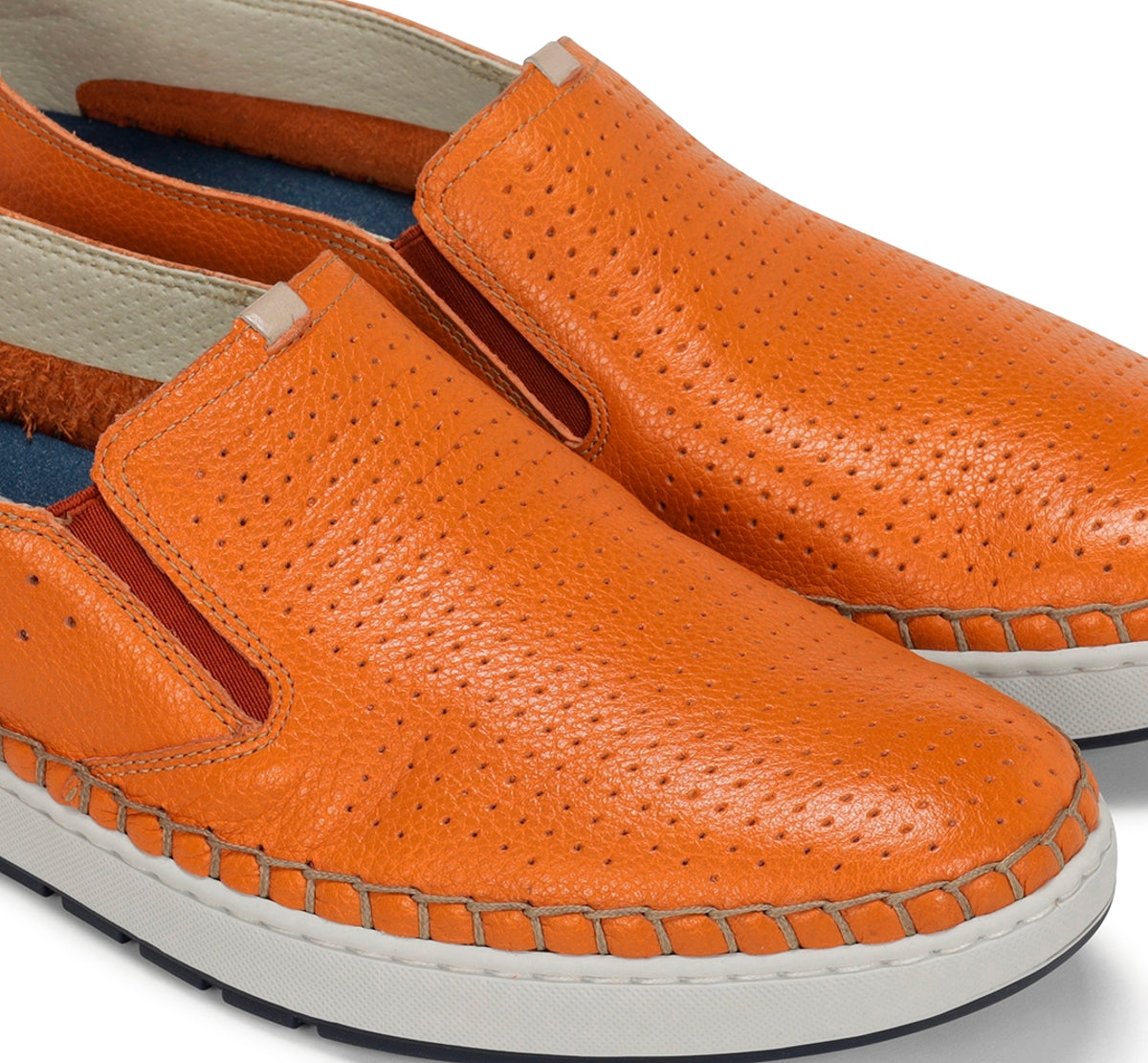 Fluchos Lester F1719 baskets slip on orange homme